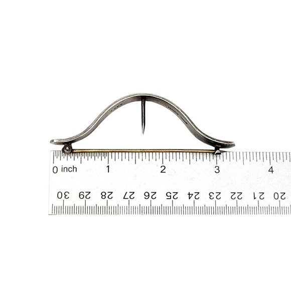 Antique William B Kerr Co Sterling Corsage Pin - Picture 8 of 8